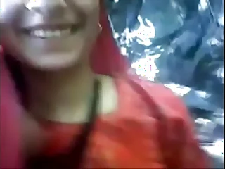 Indian Desi Townsperson Sweeping Fucked by BF in Jungle Porn Video